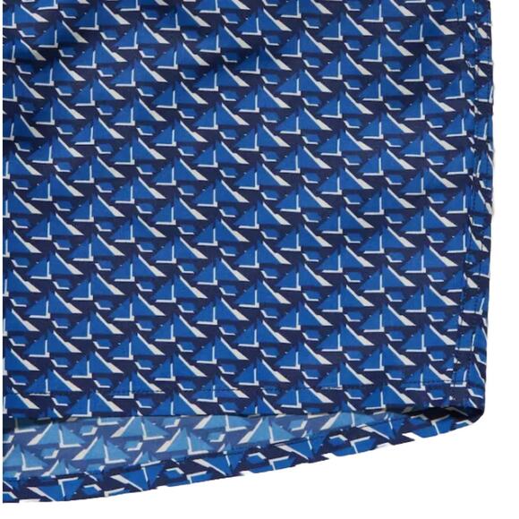 Uniqlo Short Men’s M Blue Geometric Swim Active Shorts 5.5" Mesh Liner Shorts - Picture 8 of 16